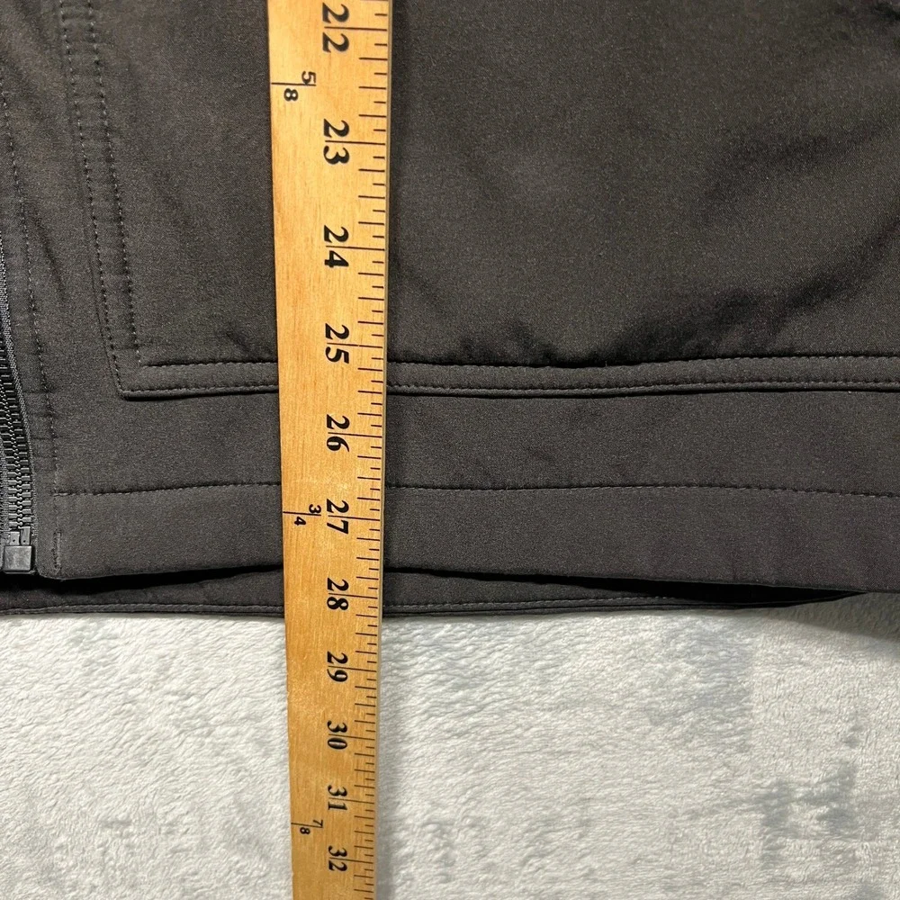 Levi Strauss & Co‎ Softshell Jacket Mens Black Hooded Fleece Lined Full Zip XL